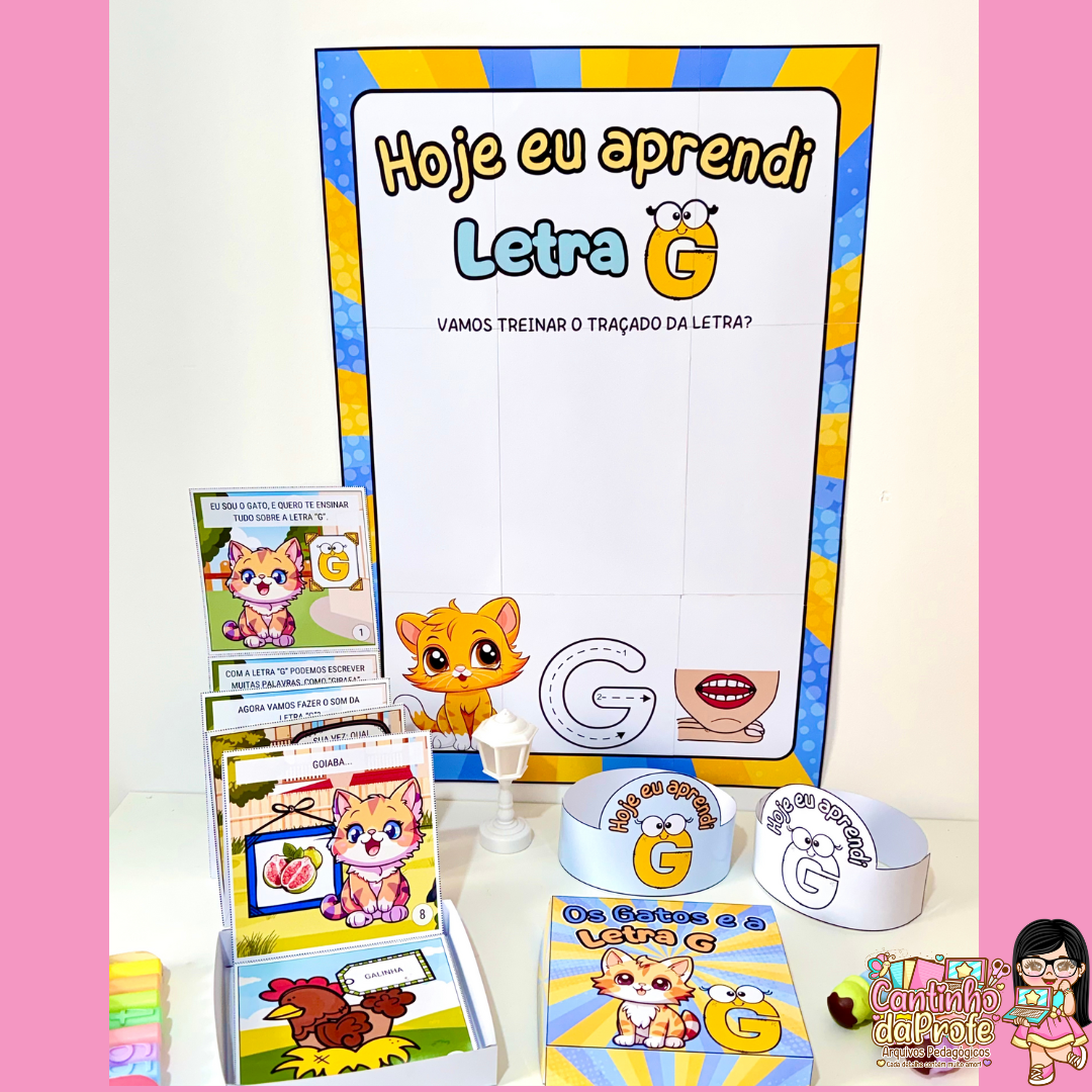 Kit História na Caixa + Cartaz Letra G