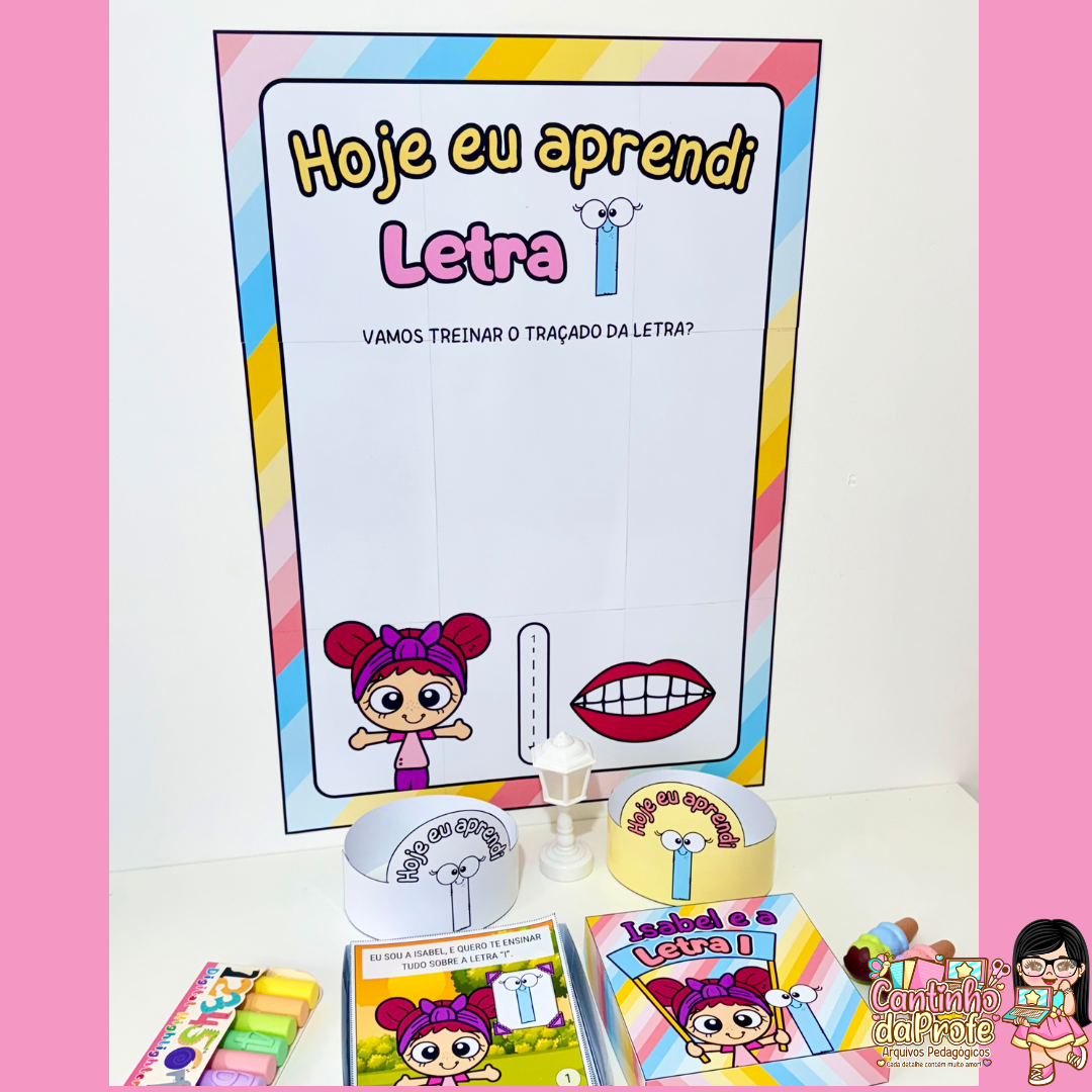 Kit Educativo: História na Caixa + Cartaz Letra I