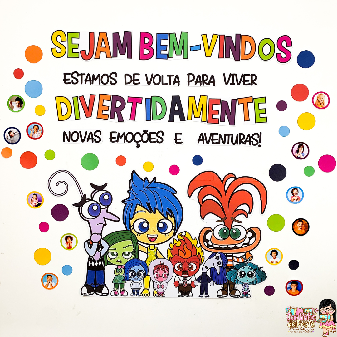 Painel Volta às Aulas - Divertidamente
