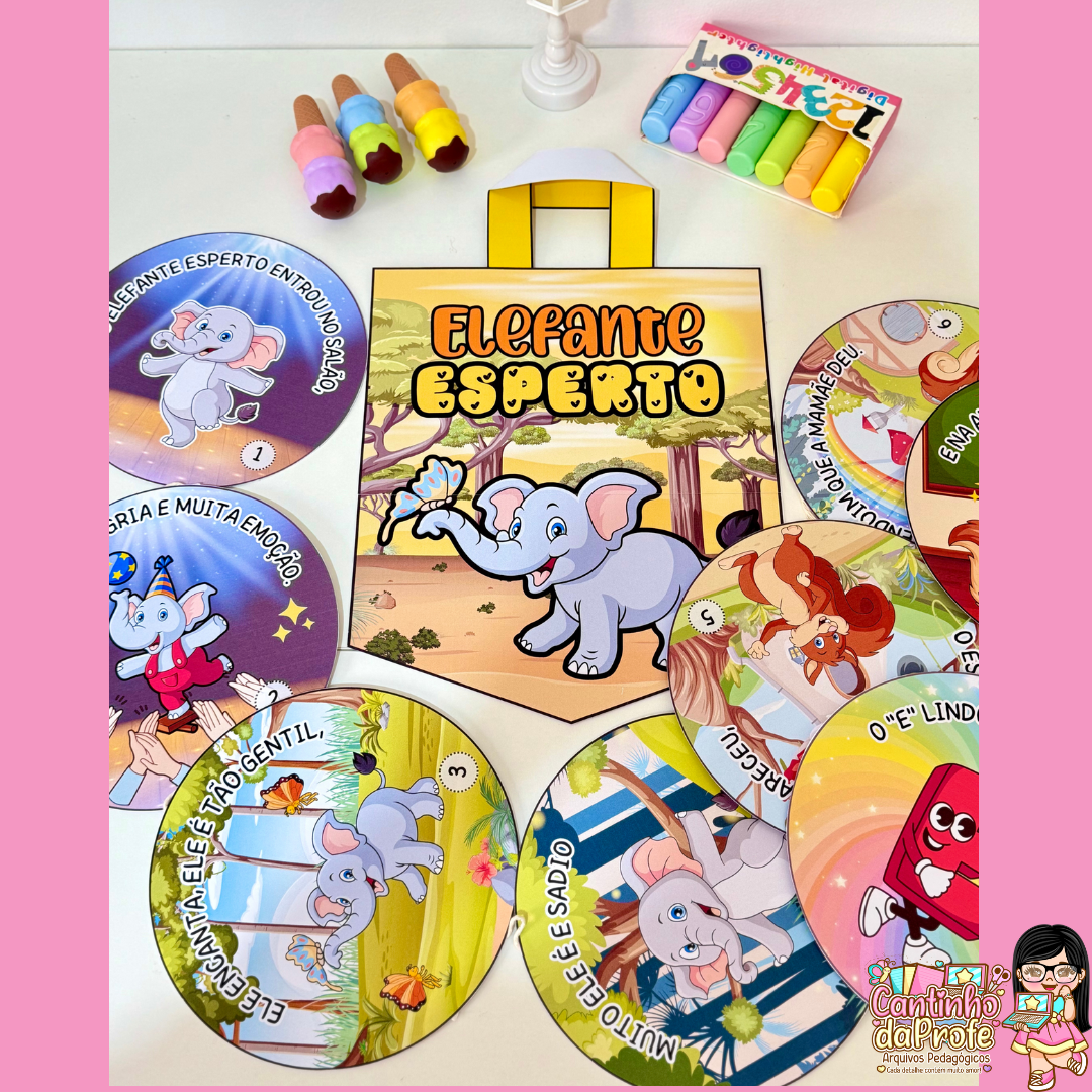 Sacola para Contação de História - Vogal E