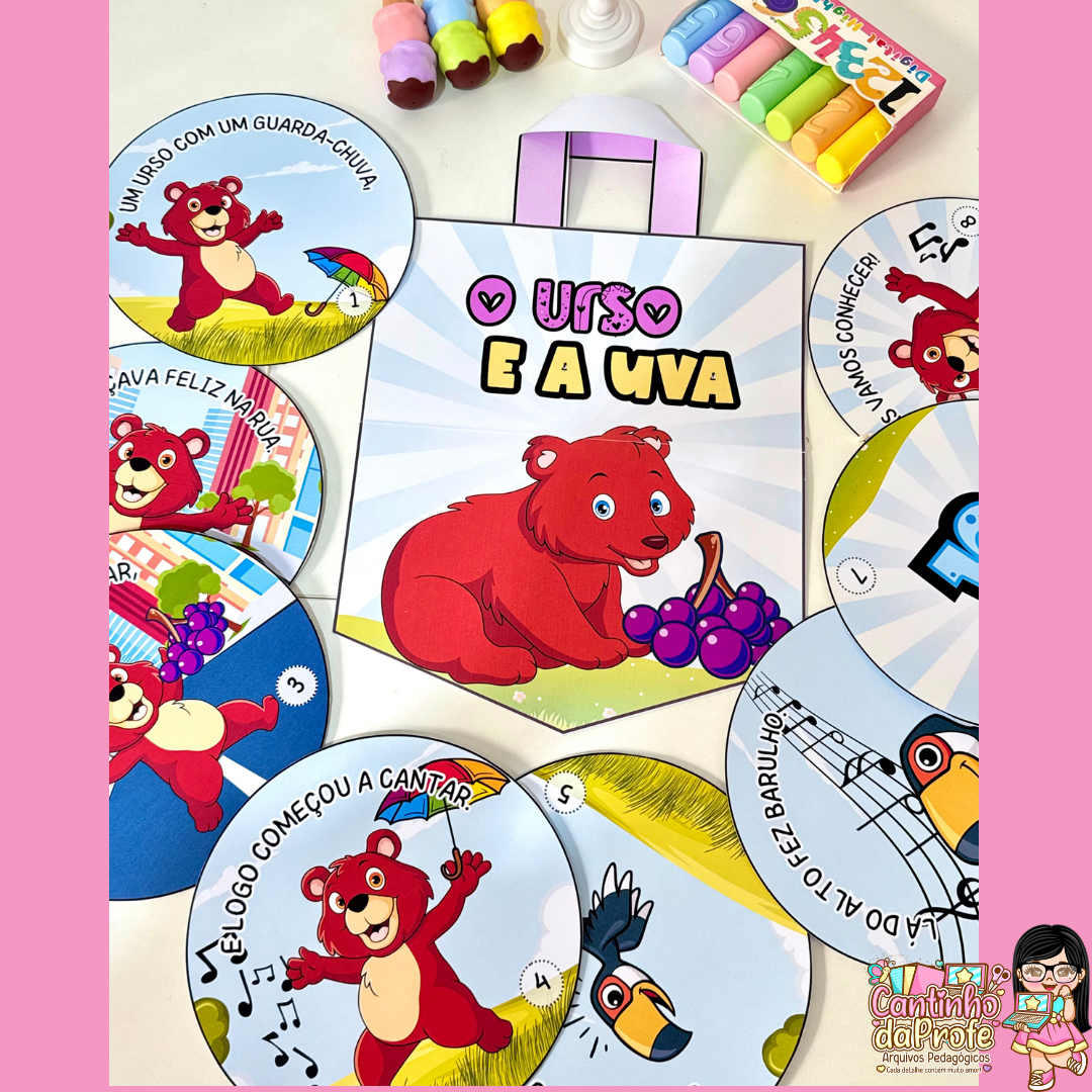 Sacola para Contação de História - Vogal U