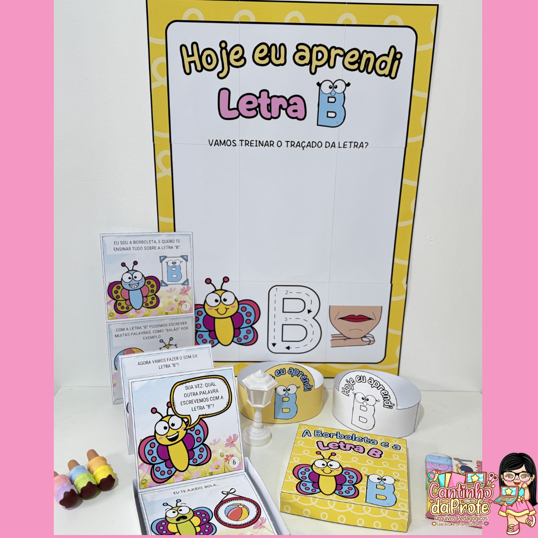 Kit História na Caixa e Cartaz Letra “B”
