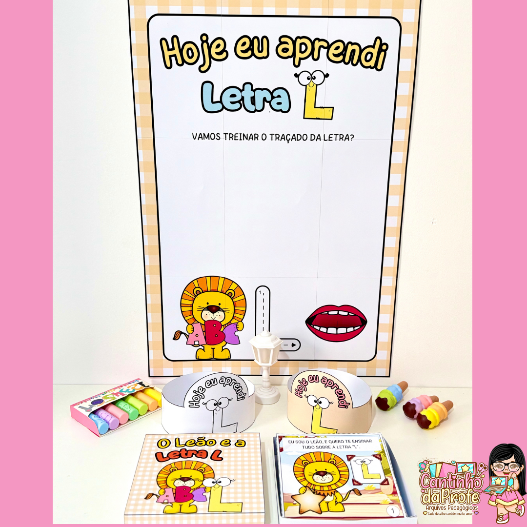 Kit História na Caixa + Cartaz Letra L