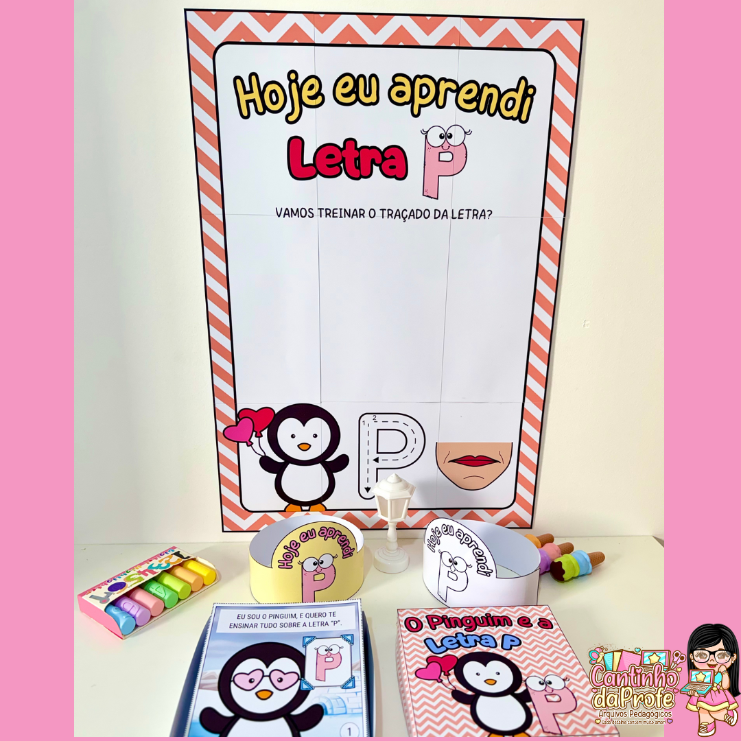 Kit História na Caixa e Cartaz Letra P