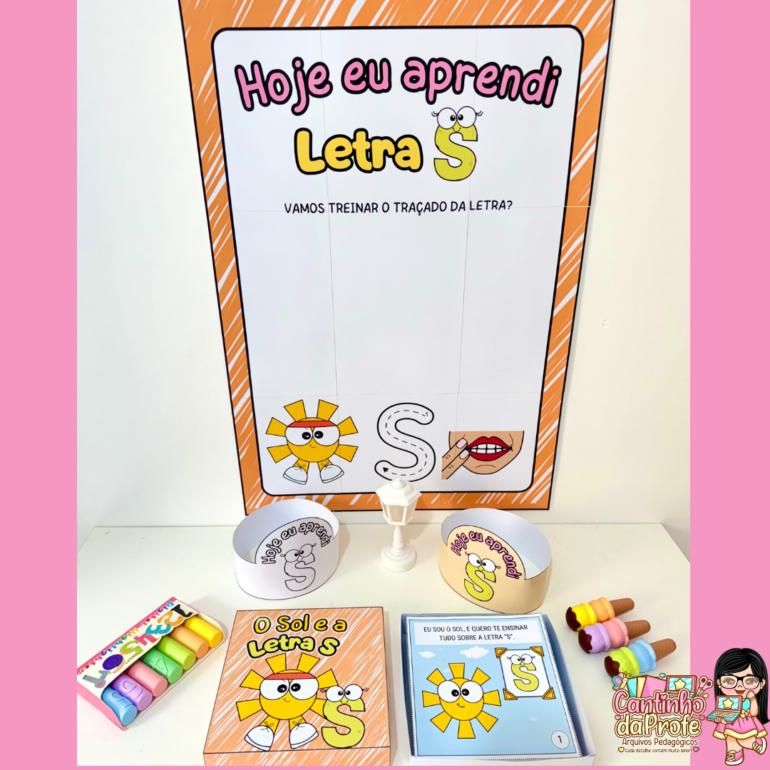 Kit História na Caixa e Cartaz Letra S