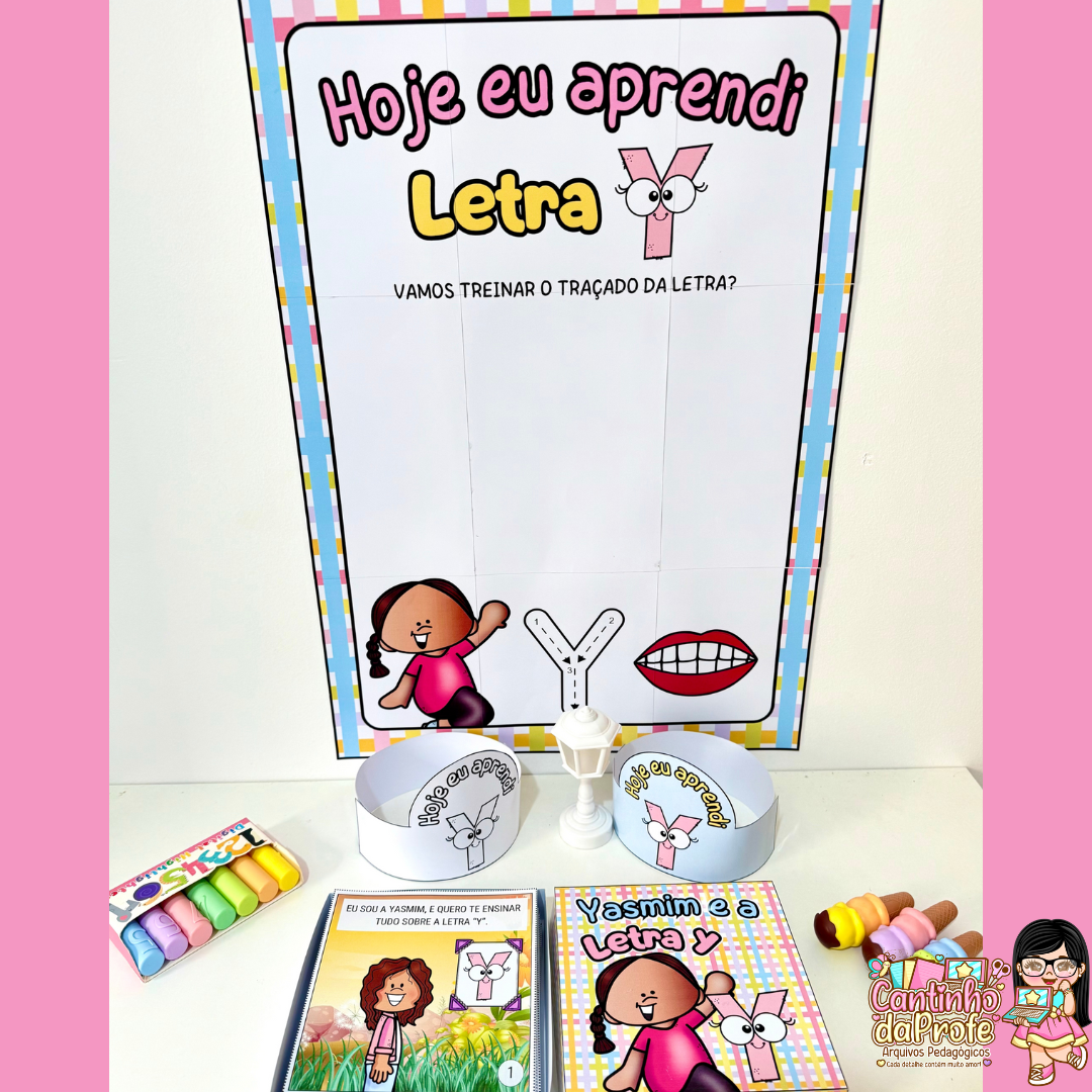 Kit História na Caixa e Cartaz Letra Y