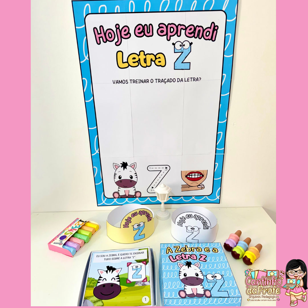 Kit História na Caixa e Cartaz Letra Z