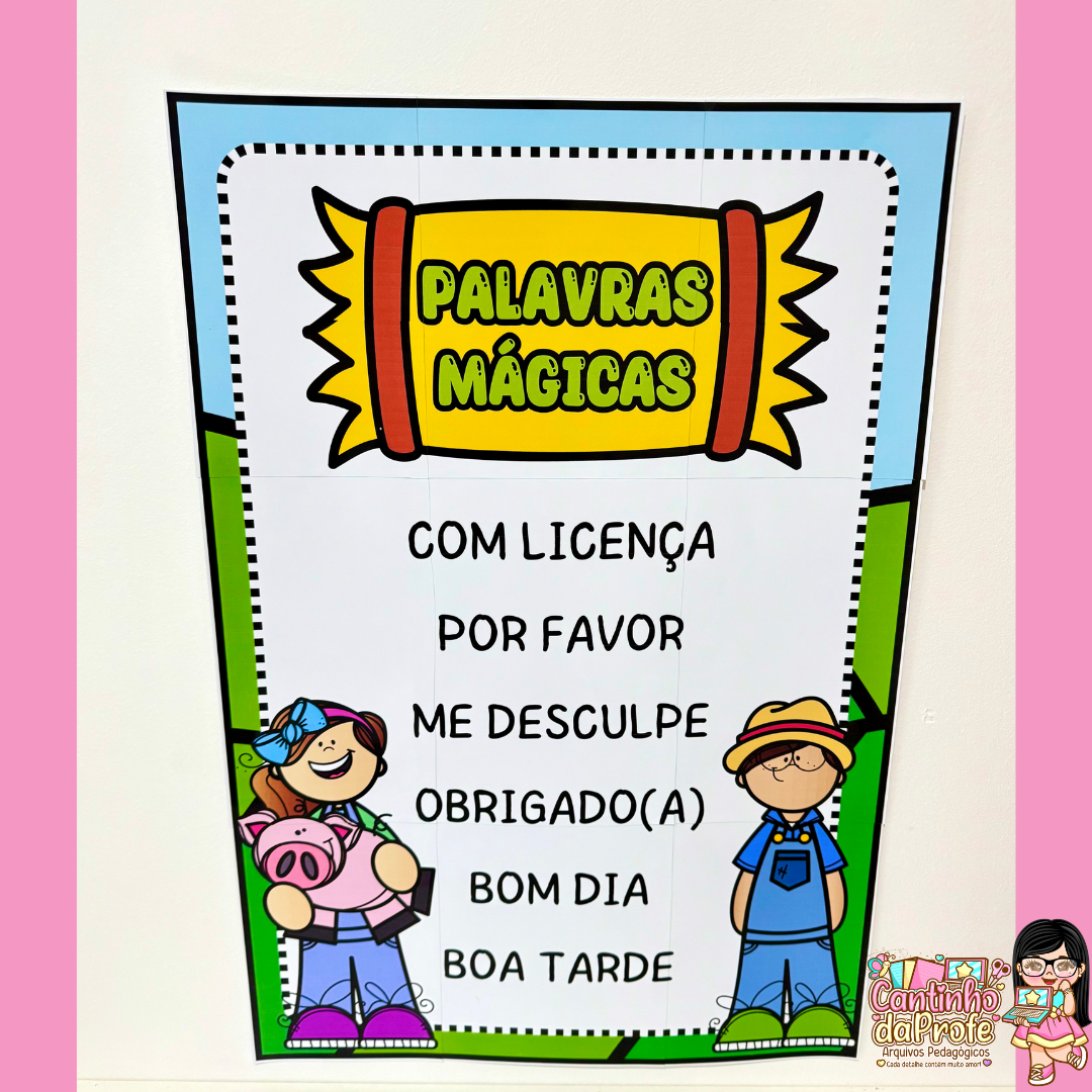 Palavras Mágicas - Tema Fazendinha