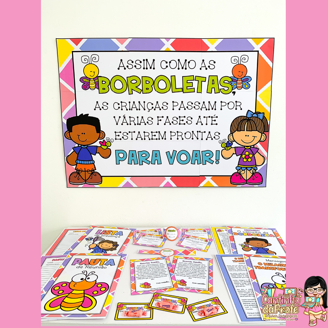 Kit Reunião de Pais e Responsáveis - Borboletas