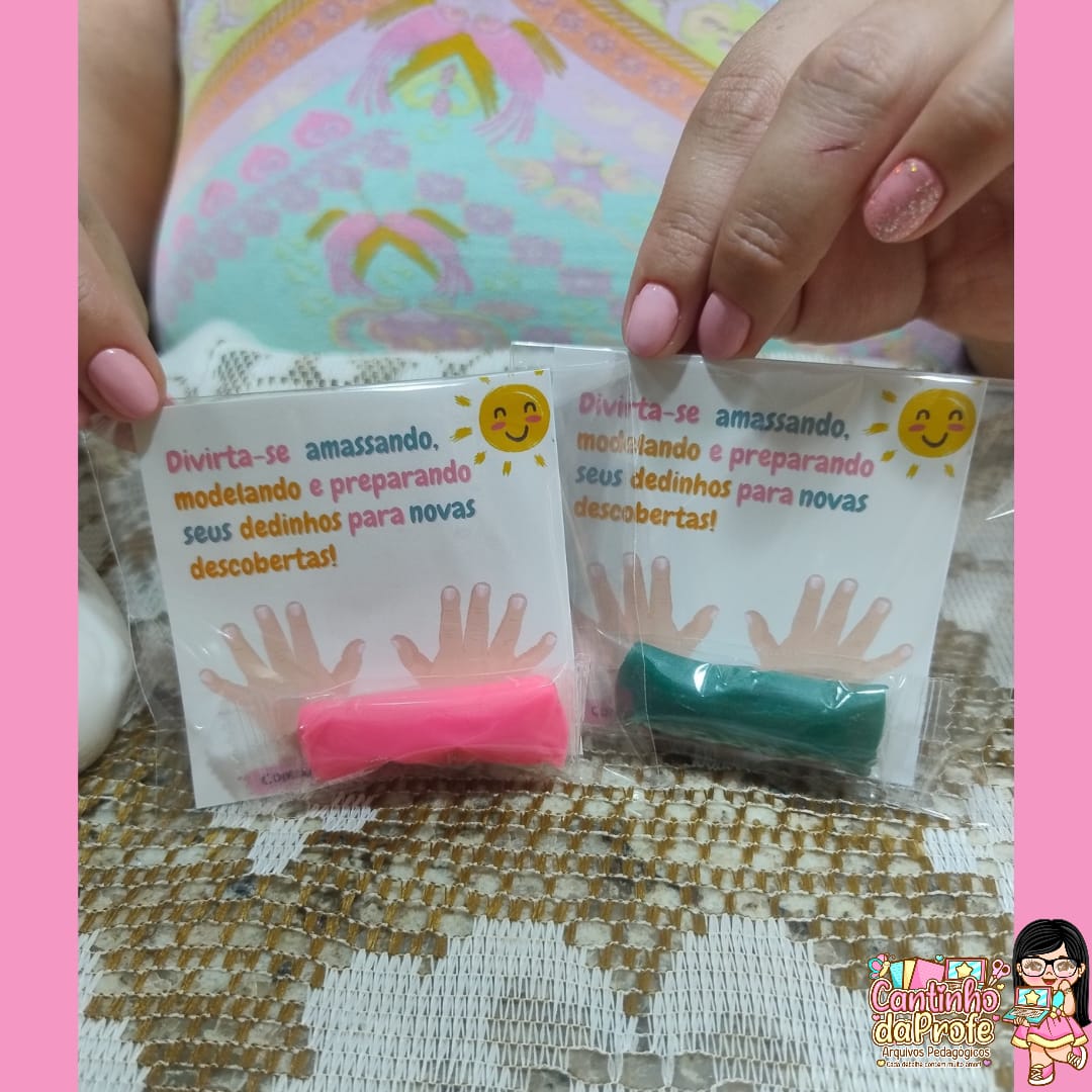 Lembrancinha Volta às aulas - Massinha de modelar