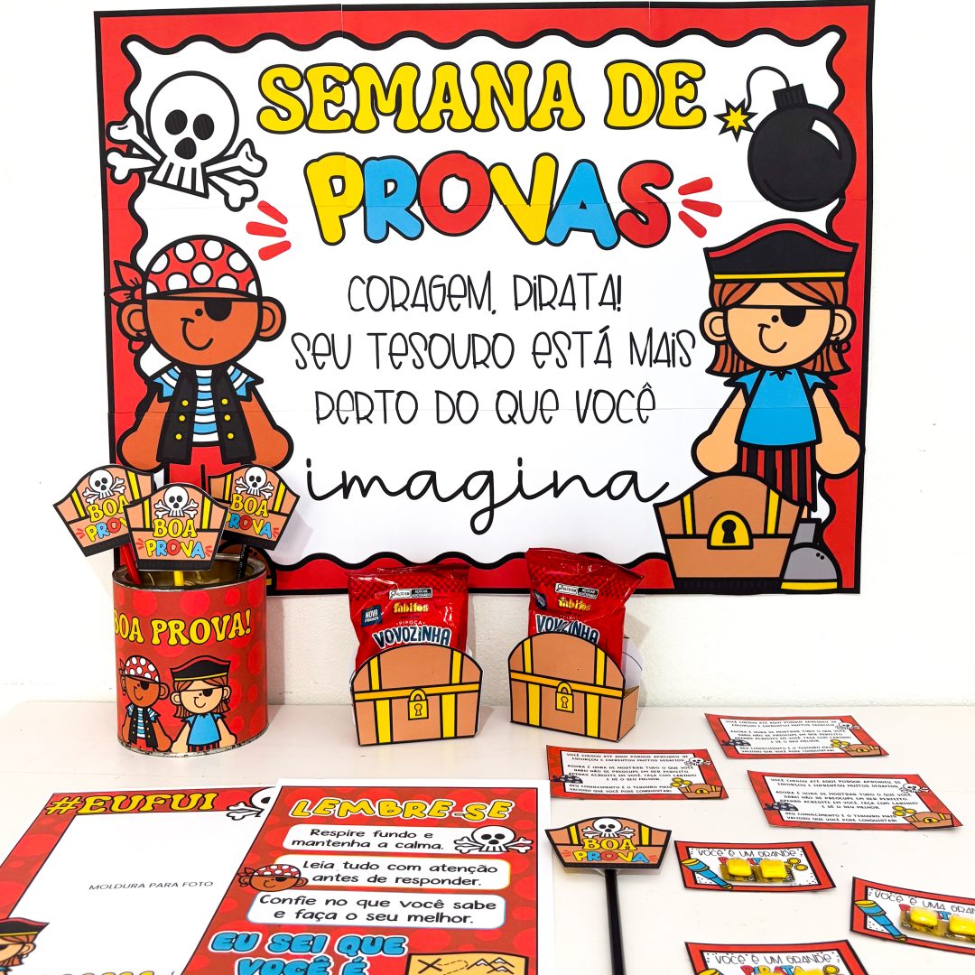 Kit - Semana de Provas - Tema Pirata